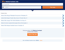 Tablet Screenshot of getmedicalassistantjobs.com